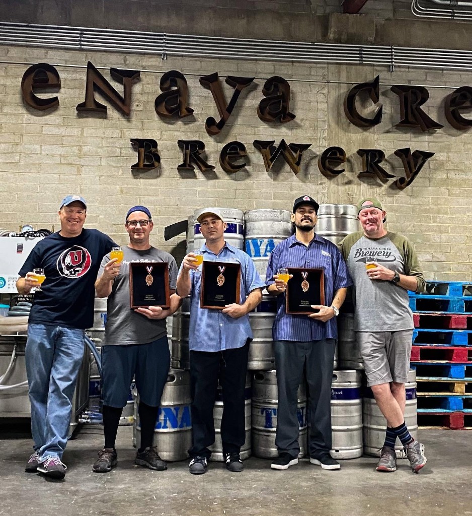 Tenaya Creek brewery team with GABF awards
