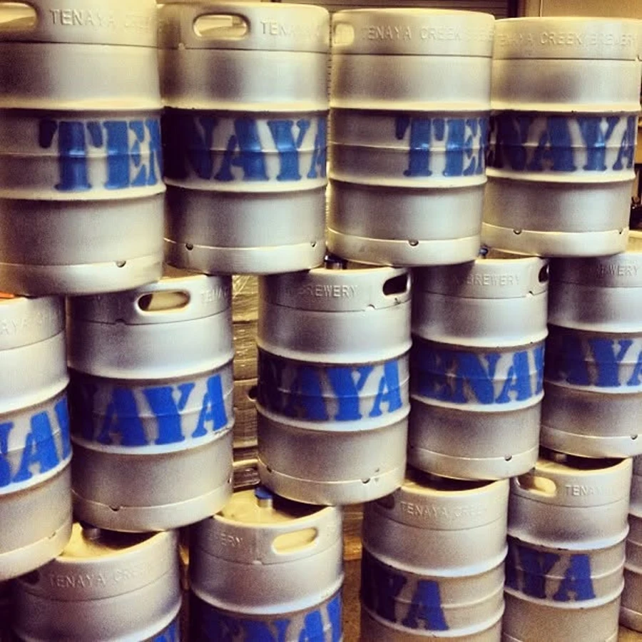 Tenaya Creek brewery kegs